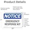 Signmission Emergency Response Kit, 10 in W x Rectangle, Vinyl Decal OS-2PACK-NS-D-710-L-15581 - alternate 3